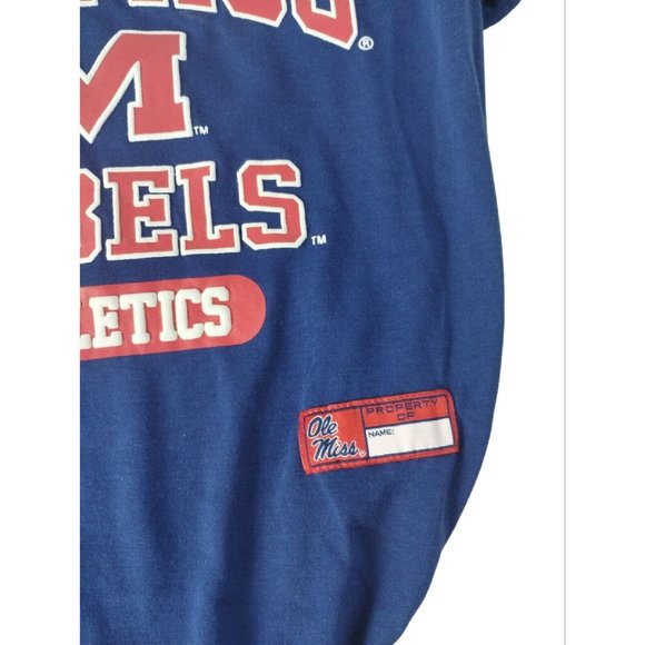 University of Mississippi Ole Miss Rebels Team Tee TShirt Pets First Large Sport - Picture 4 of 8